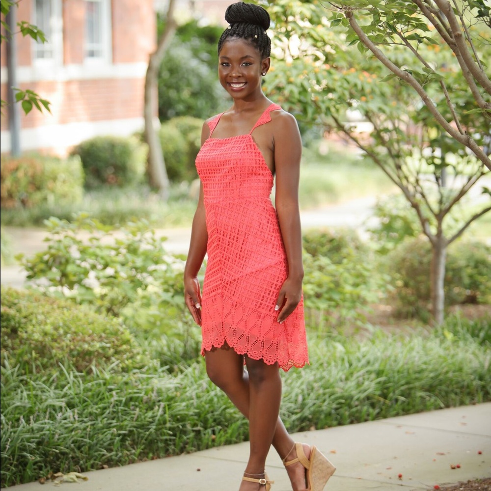 Coral dress